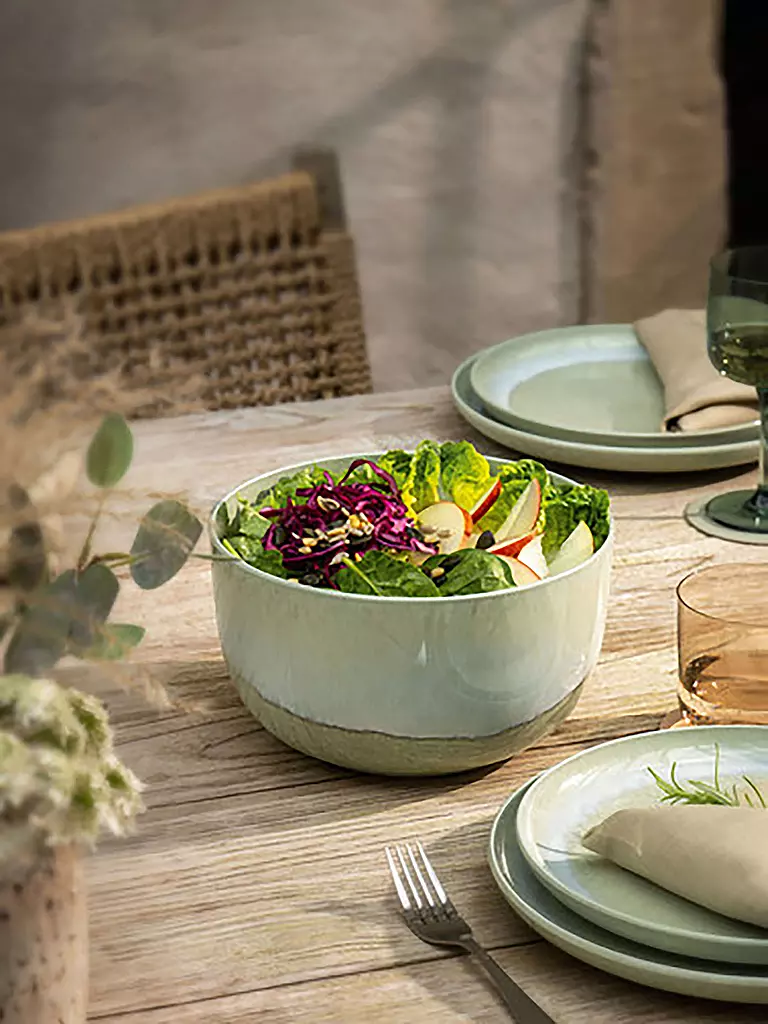 LIKE BY VILLEROY & BOCH | Servierschüssel 22cm PERLEMOR Alga | Oliva