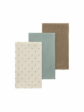 LIL ATELIER | Paño de muselina para bebé - Paquete de 3 NBNFERGIE. turtledove / pigeon / sepia