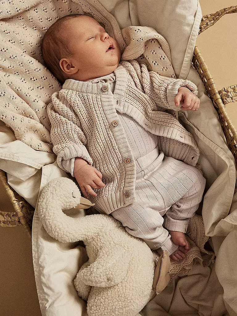 LIL ATELIER | Cárdigan de punto para bebé NBNEMLEN | Crema