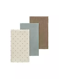 LIL ATELIER | Paño de muselina para bebé - Multuch NBNFERGIE Paquete de 3 vapor blue | Beige