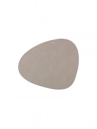 LIND DNA | Mantel individual de cuero "Nupo" ovalado de 37x44 cm