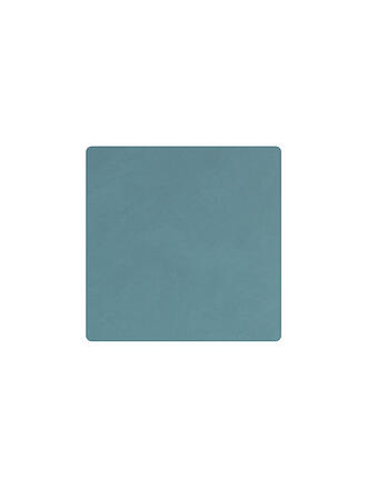 LIND DNA | Posavasos de cuero cuadrado 10x10cm Azul claro