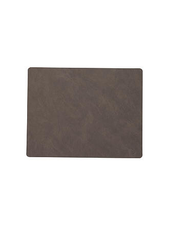 LIND DNA | Mantel individual de cuero rectangular NUPO 35x45cm Caviar