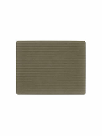 LIND DNA | Mantel individual 35x45cm CORDUROY ECKIG Verde Militar