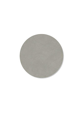 LIND DNA | Posavasos de vidrio 10cm CORDUROY REDONDO Gris Claro