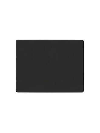 LIND DNA | Mantel individual de cuero NUPO rectangular 35x45cm Black Ink