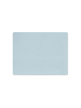 LIND DNA | Mantel individual de cuero NUPO rectangular 35x45cm Soft Sky