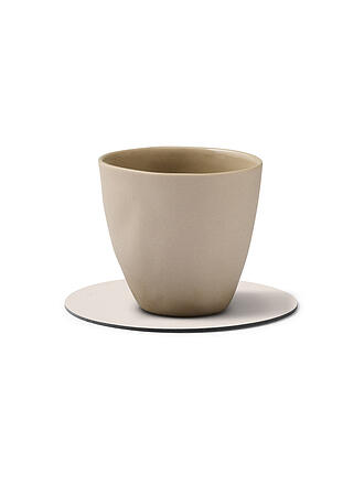 LIND DNA | Posavasos de cuero redondo NUPO 10cm Soft Nude