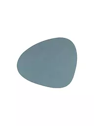 LIND DNA | Mantel de cuero "Nupo" 37x44cm (Azul claro) | Azul claro