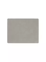 LIND DNA | Mantel individual 35x45cm CORDUROY ECKIG Nougat | Gris claro