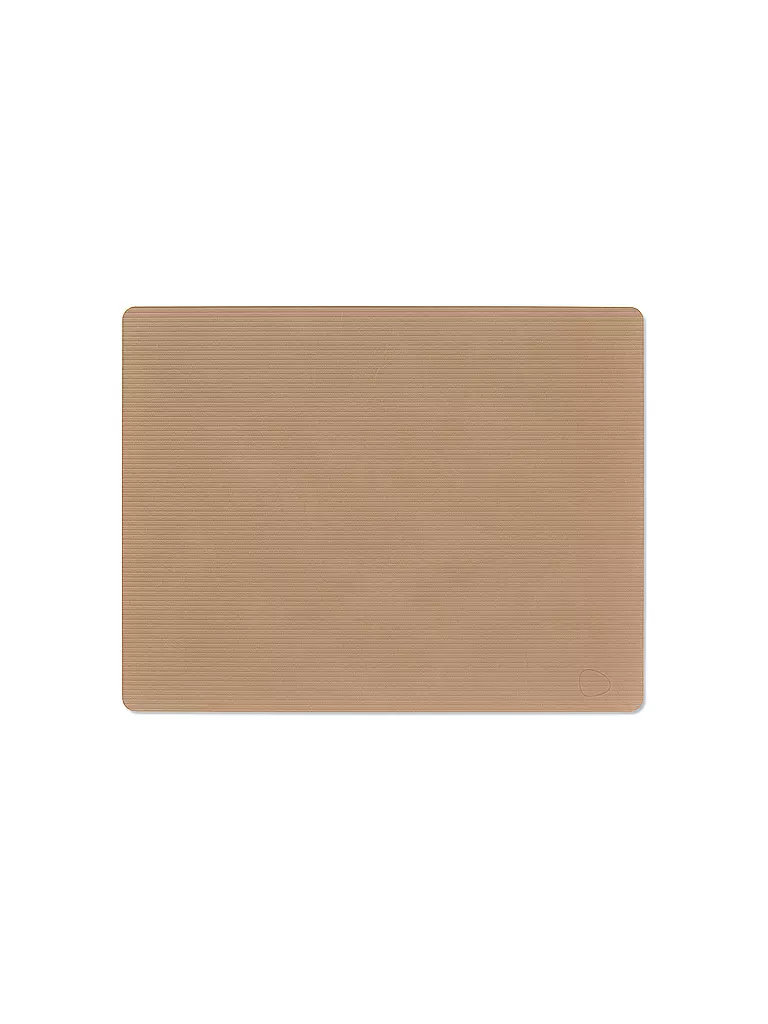 LIND DNA | Mantel individual 35x45cm CORDUROY ECKIG Nougat | Camel