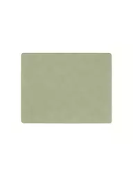 LIND DNA | Mantel individual 35x45cm CORDUROY ECKIG Nougat | Oliva