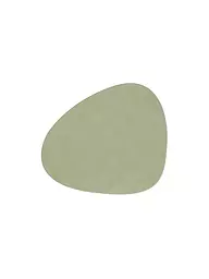 LIND DNA | Mantel individual 37x44cm CORDUROY OVAL Lemon Sorbet | Oliva