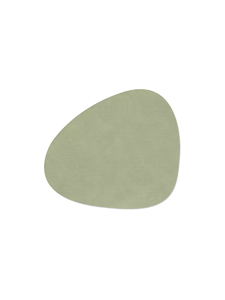 LIND DNA | Mantel individual 37x44cm CORDUROY OVAL | Oliva