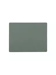 LIND DNA | Salvamantel de cuero "Nupo" rectangular 35x45cm | Verde claro