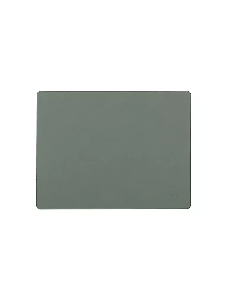 LIND DNA | Mantel individual de cuero "Nupo" 35x45cm (Verde Pastel) | Verde claro