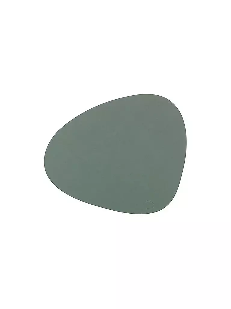 LIND DNA | Mantel individual de cuero "Nupo" 37x44cm (Verde Pastel) | Verde claro