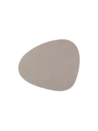 LIND DNA | Mantel de cuero "Nupo" 37x44cm (Azul claro) | Gris claro