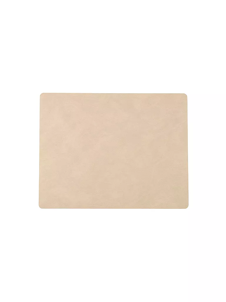 LIND DNA | Mantel individual de cuero "Nupo" rectangular 35x45cm | Camel