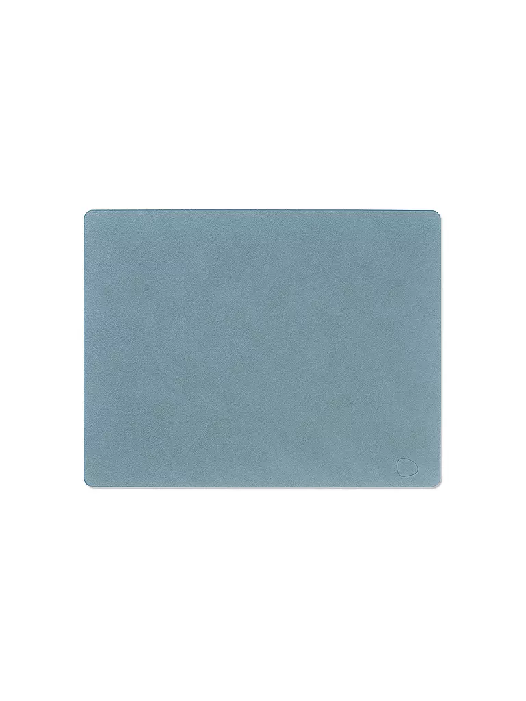 LIND DNA | Mantel individual de cuero NUPO 35x45cm Azul claro | hellblau