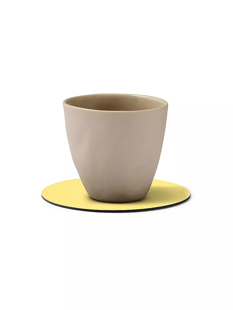 LIND DNA | Posavasos 10cm CIRCLE Amarillo | Amarillo