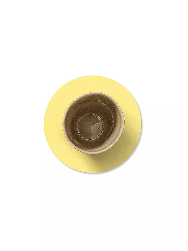 LIND DNA | Posavasos 10cm CIRCLE Amarillo | Amarillo