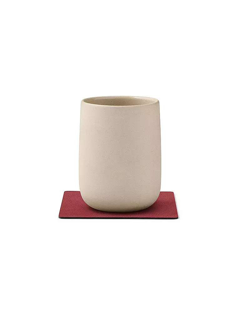 LIND DNA | Posavasos 10x10cm SQAURE Red | rot