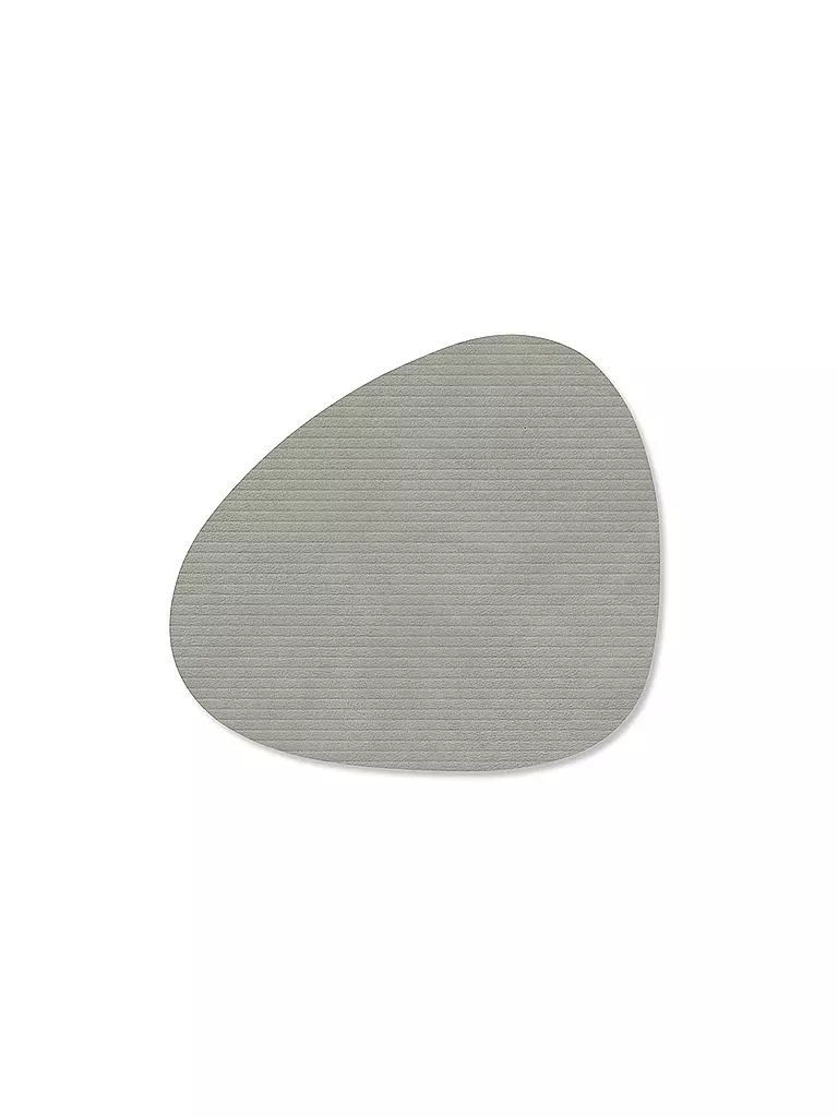 LIND DNA | Posavasos 11x13cm CORDUROY OVAL Gris Claro | Gris claro