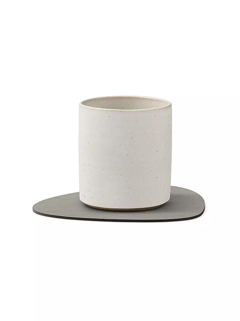 LIND DNA | Posavasos 11x13cm CORDUROY OVAL Gris Claro | Gris claro