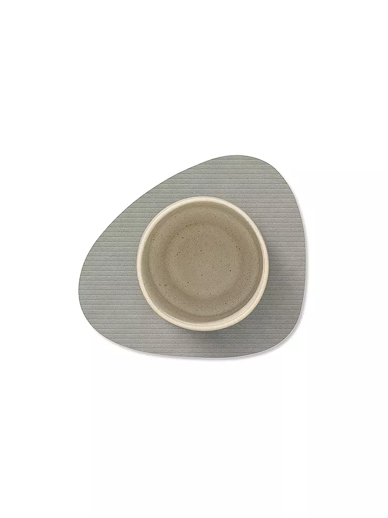 LIND DNA | Posavasos 11x13cm CORDUROY OVAL Gris Claro | 