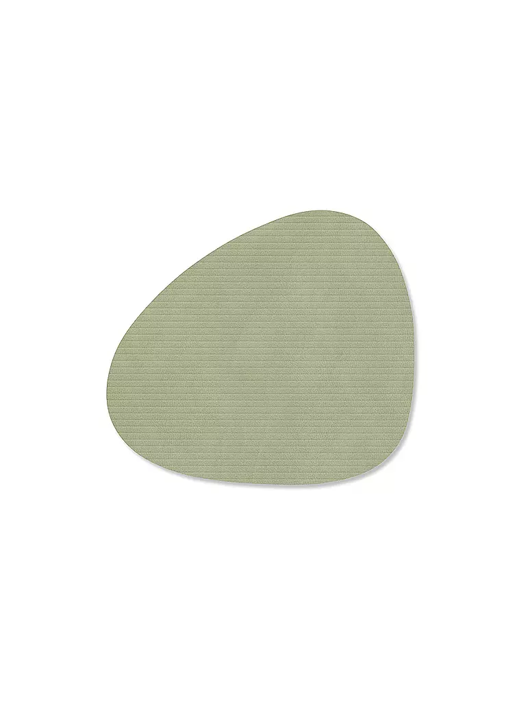 LIND DNA | Posavasos 11x13cm CORDUROY OVAL Verde Oliva | Oliva