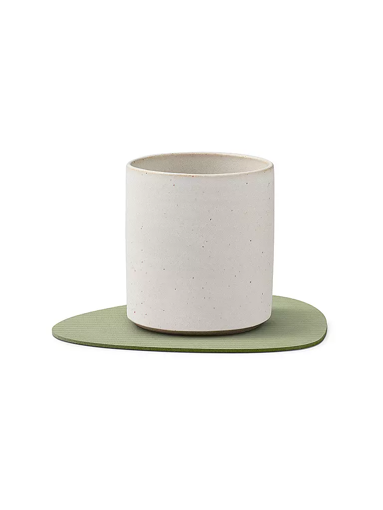 LIND DNA | Posavasos 11x13cm CORDUROY OVAL Verde Oliva | Oliva