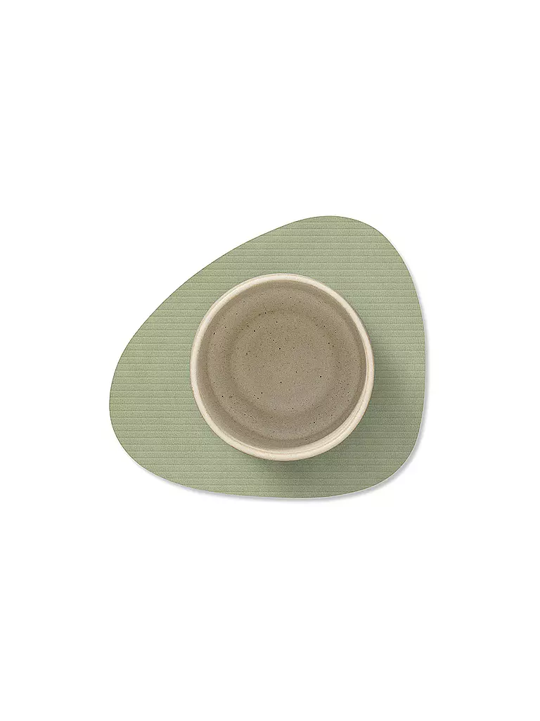 LIND DNA | Posavasos 11x13cm CORDUROY OVAL Verde Oliva | 