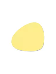 LIND DNA | Posavasos de cuero ovalado Nupo 11x13cm Gris Claro | Amarillo