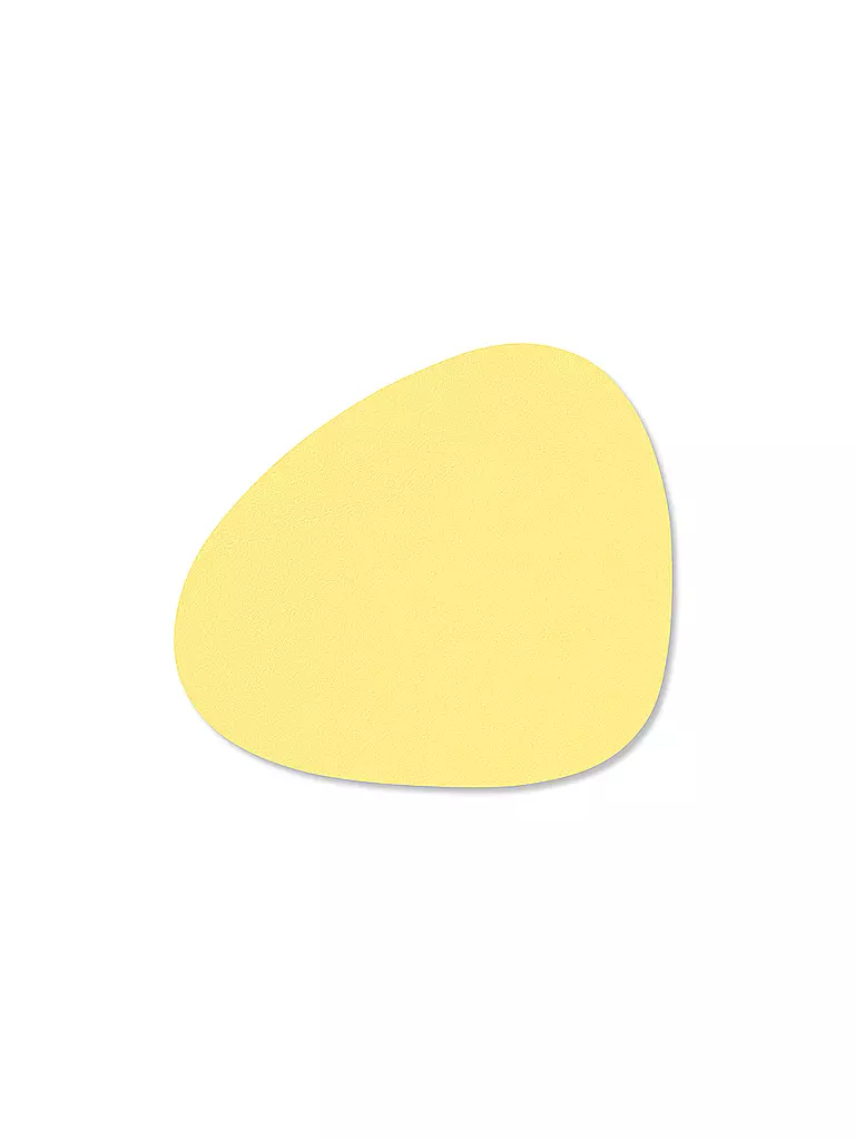 LIND DNA | Posavasos 11x13cm CURVE Nupo Oval Yellow | gelb