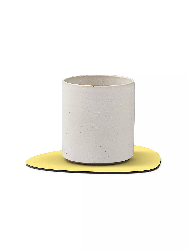 LIND DNA | Posavasos 11x13cm CURVE Nupo Oval Yellow | gelb