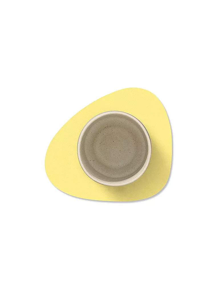 LIND DNA | Posavasos 11x13cm CURVE Nupo Oval Yellow | gelb