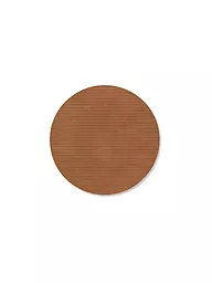 LIND DNA | Posavasos de vidrio 10cm CORDUROY REDONDO Nougat | Marrón