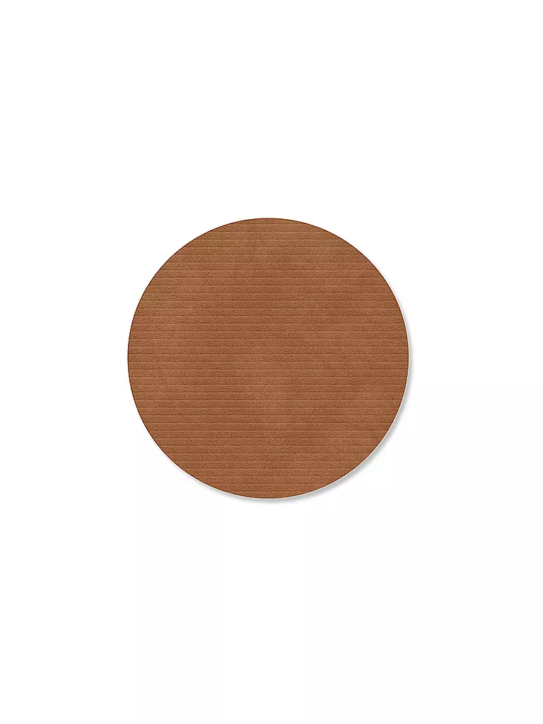 LIND DNA | Posavasos de 10 cm CORDUROY REDONDO Nature | Marrón