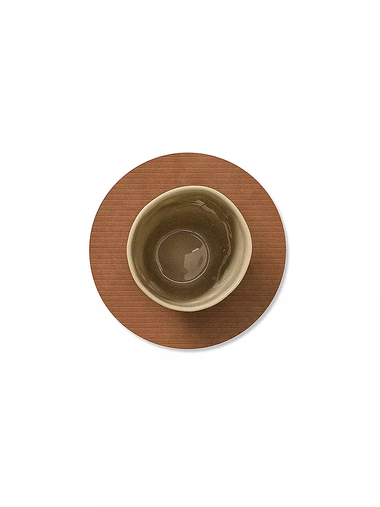 LIND DNA | Posavasos de 10 cm CORDUROY REDONDO Nature | 