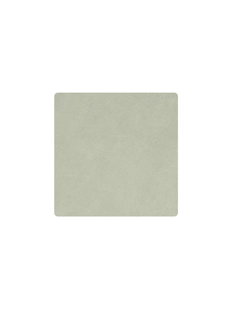 LIND DNA | Posavasos de cuero cuadrado 10x10cm Verde Oliva | Oliva