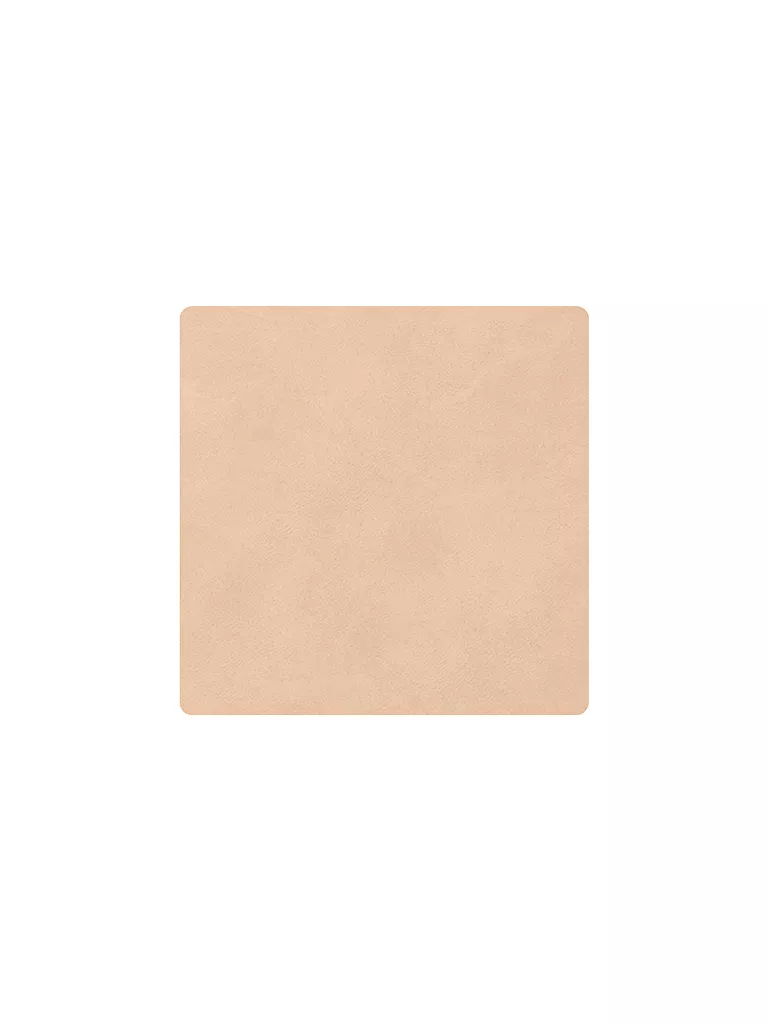 LIND DNA | Posavasos de cuero cuadrado Nupo 10x10cm Arena | camel