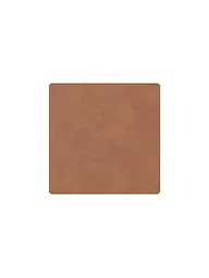 LIND DNA | Posavasos 10x10cm SQAURE Red | Marrón