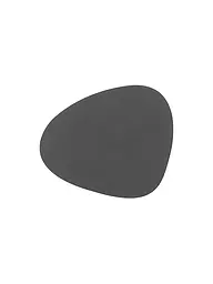 LIND DNA | Posavasos de cuero ovalado Nupo 11x13cm Gris Claro | Gris