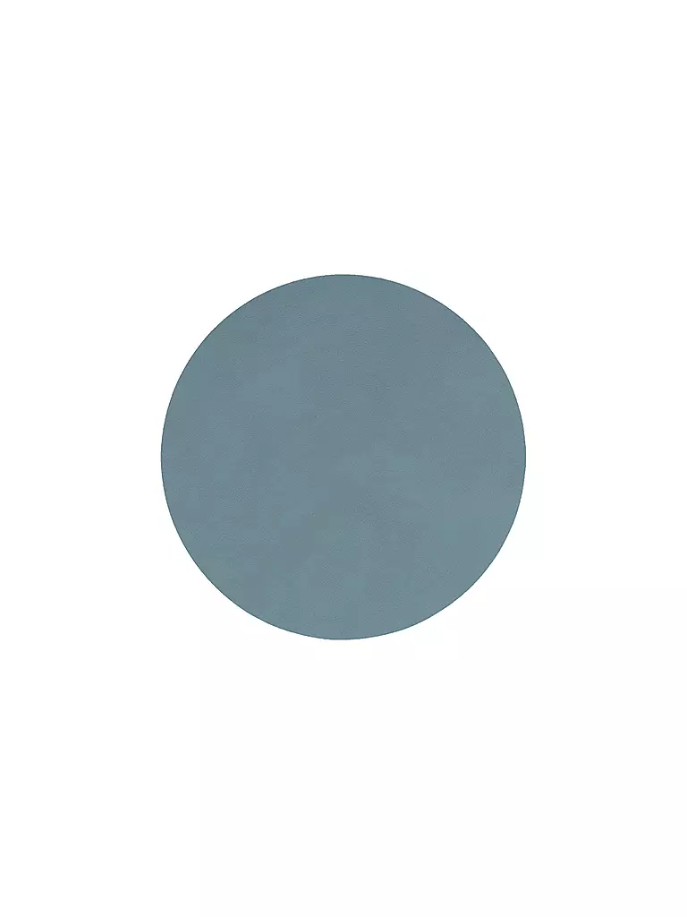 LIND DNA | Posavasos de cuero redondo 10cm Azul claro | Azul claro
