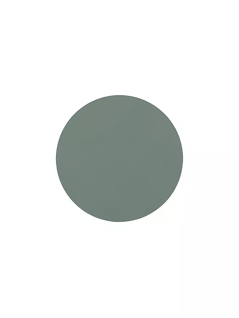 LIND DNA | Posavasos de cuero redondo 10cm Verde Pastel | hellgrün