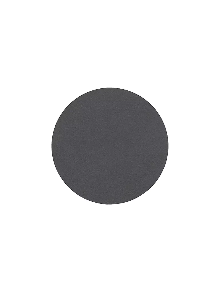 LIND DNA | Posavasos de cuero redondo Nupo 10cm Antracita | Gris