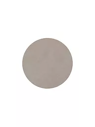 LIND DNA | Posavasos de cuero redondo Nupo 10cm Arena | Gris claro