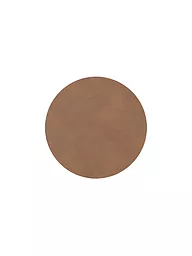 LIND DNA | Posavasos de cuero redondo Nupo 10cm Arena | Marrón