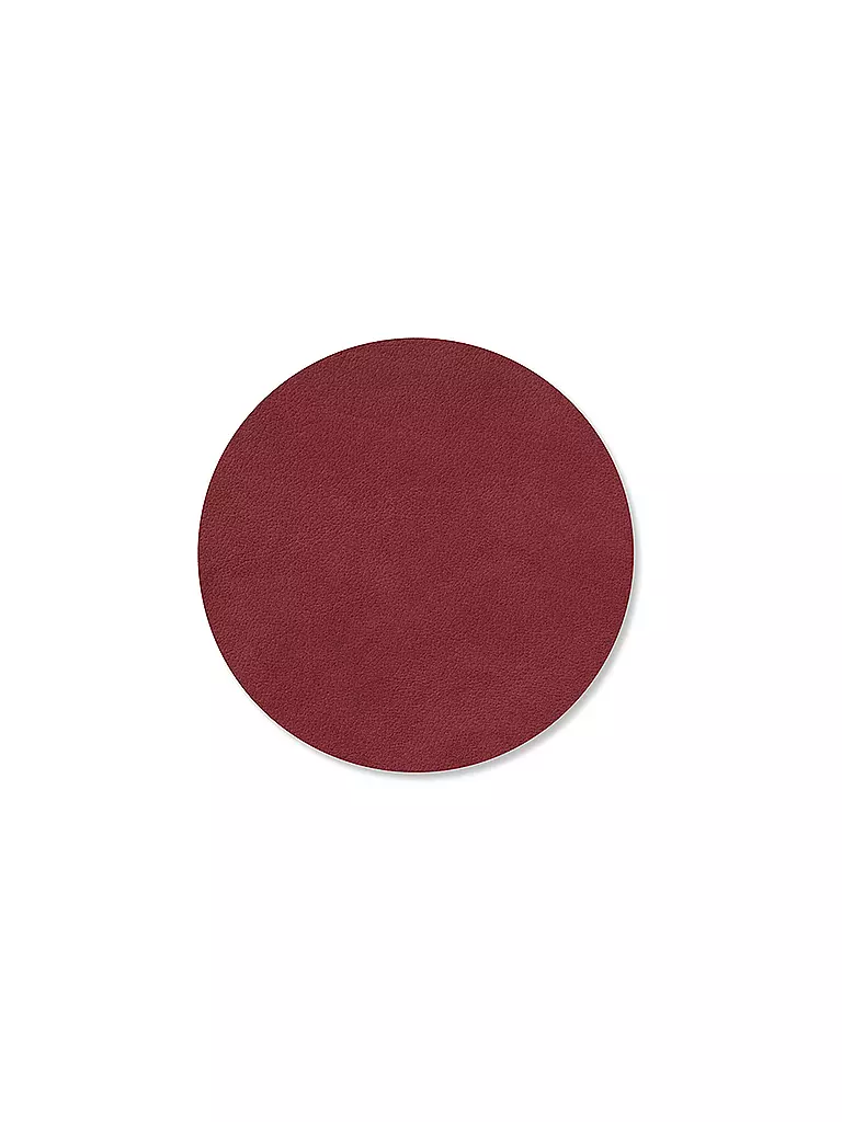 LIND DNA | Posavasos de vidrio 10cm CIRCLE Yellow | Rojo